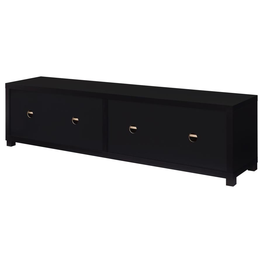 (image for) Jupiter 4-door Engineered Wood 79-inch TV Stand Black