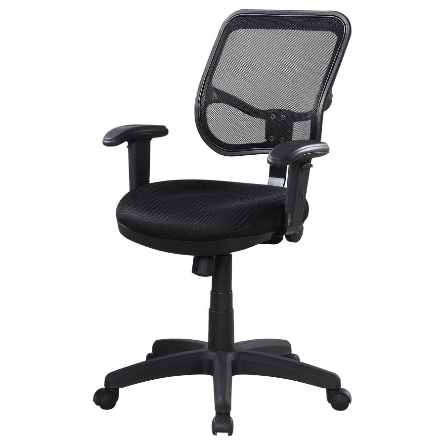 (image for) Rollo Upholstered Adjustable Ergonomic Office Chair Black