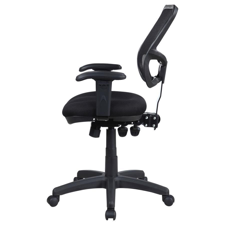 (image for) Rollo Upholstered Adjustable Ergonomic Office Chair Black