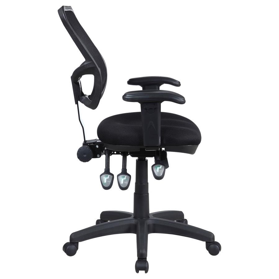 (image for) Rollo Upholstered Adjustable Ergonomic Office Chair Black