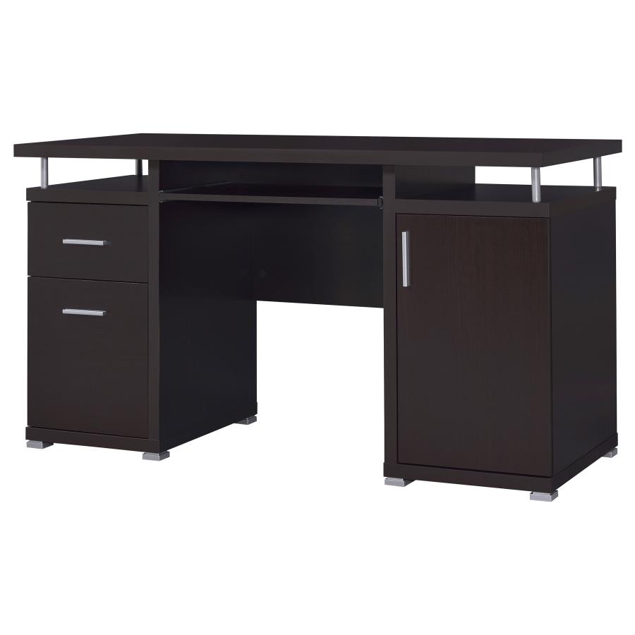 (image for) Tracy 55-inch 2-drawer Office Computer Desk Cappuccino