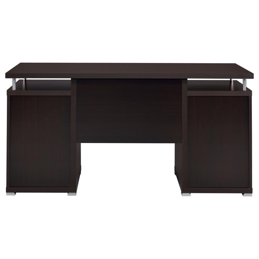 (image for) Tracy 55-inch 2-drawer Office Computer Desk Cappuccino