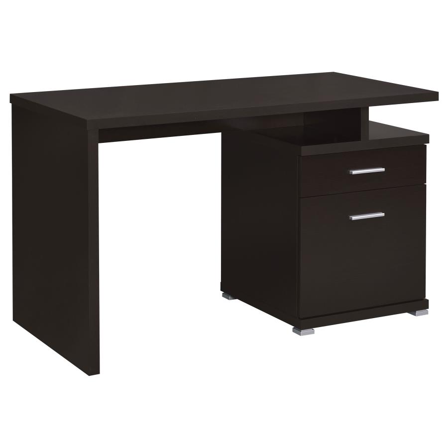 (image for) Irving 47-inch 2-drawer Office Computer Desk Cappuccino