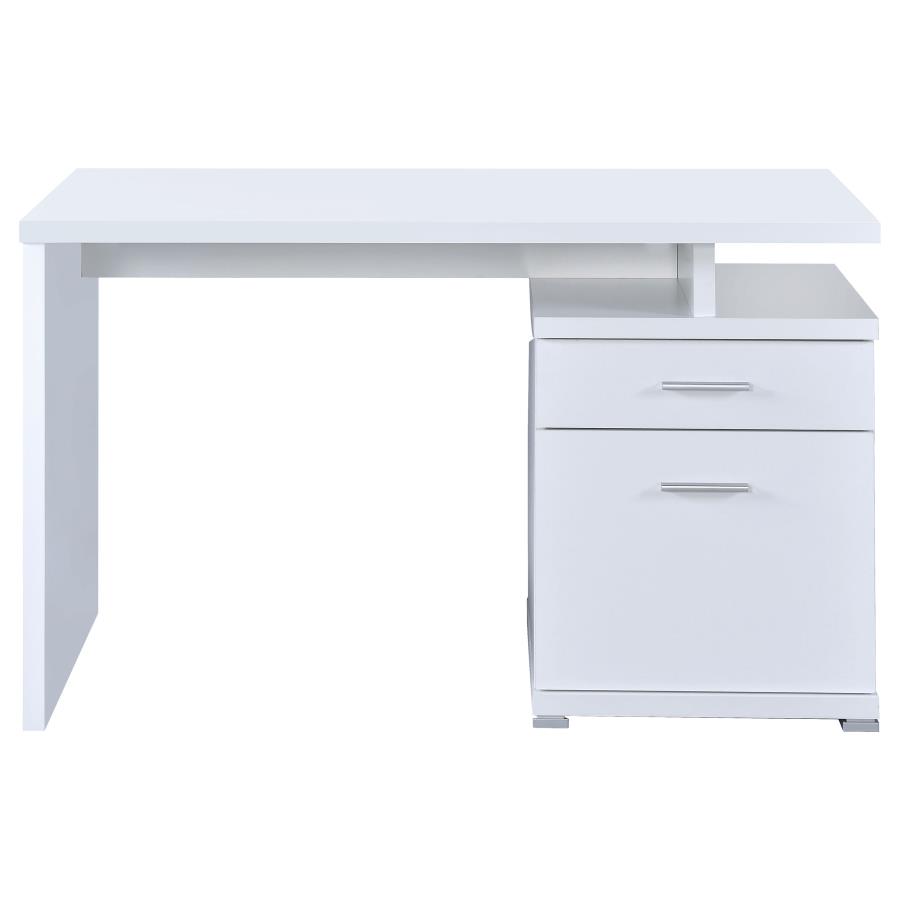 (image for) Irving 47-inch 2-drawer Office Computer Desk White