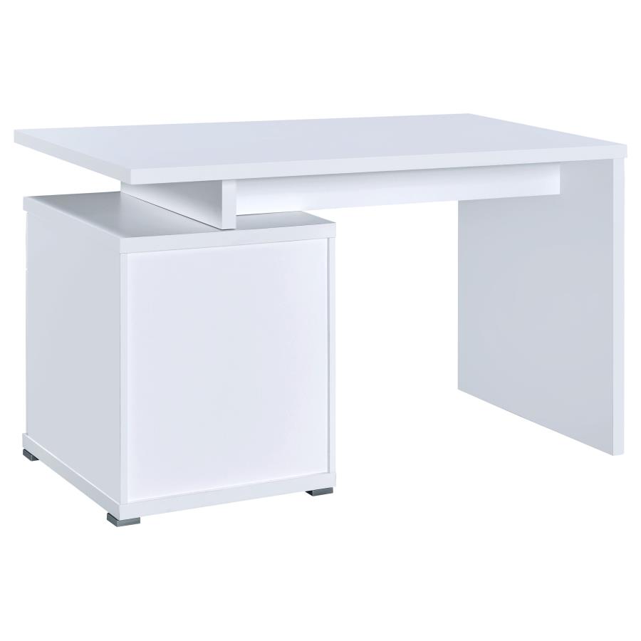 (image for) Irving 47-inch 2-drawer Office Computer Desk White