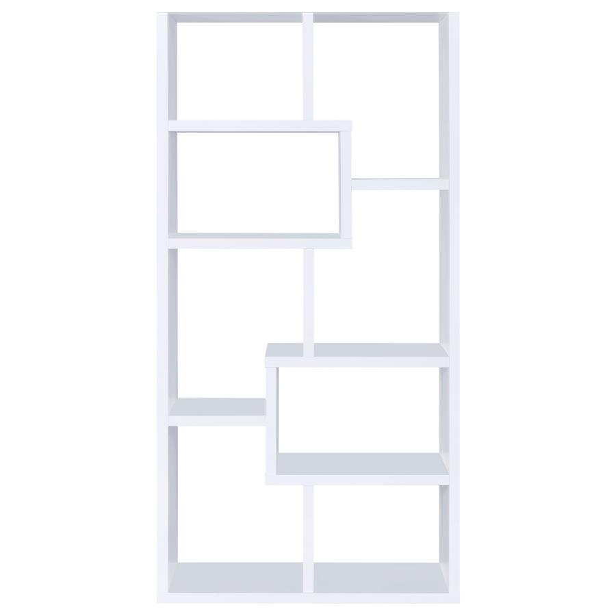 (image for) Theo 71-inch 6-shelf Bookshelf White