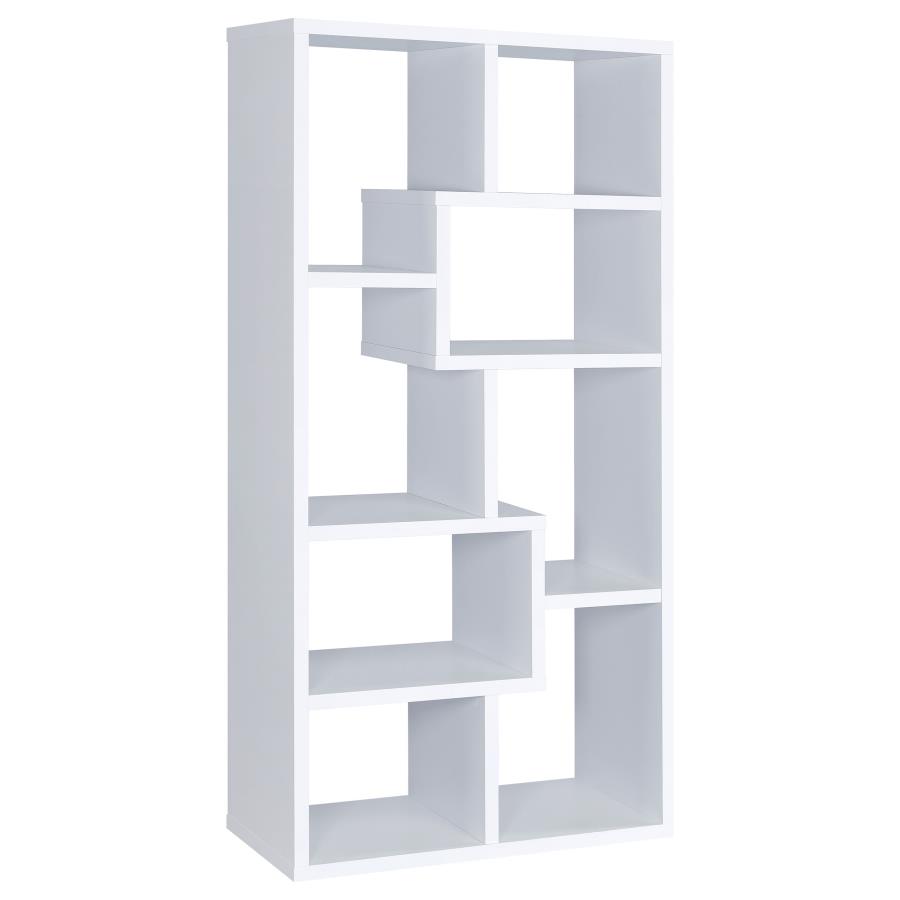 (image for) Theo 71-inch 6-shelf Bookshelf White