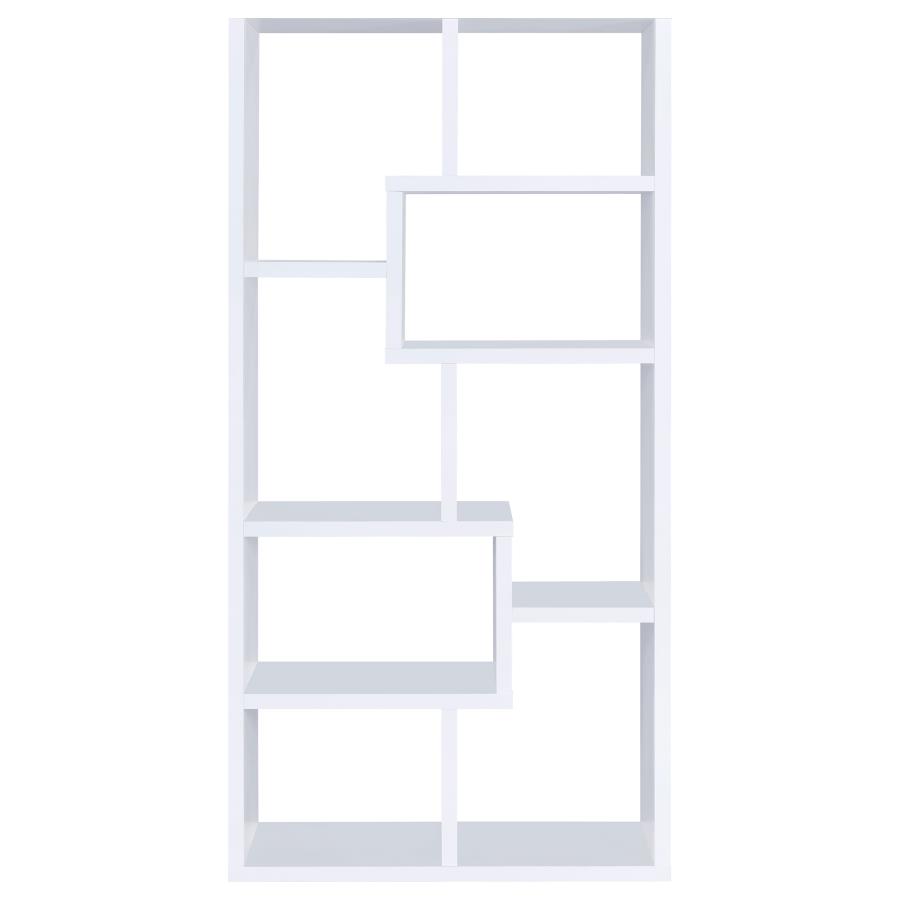 (image for) Theo 71-inch 6-shelf Bookshelf White