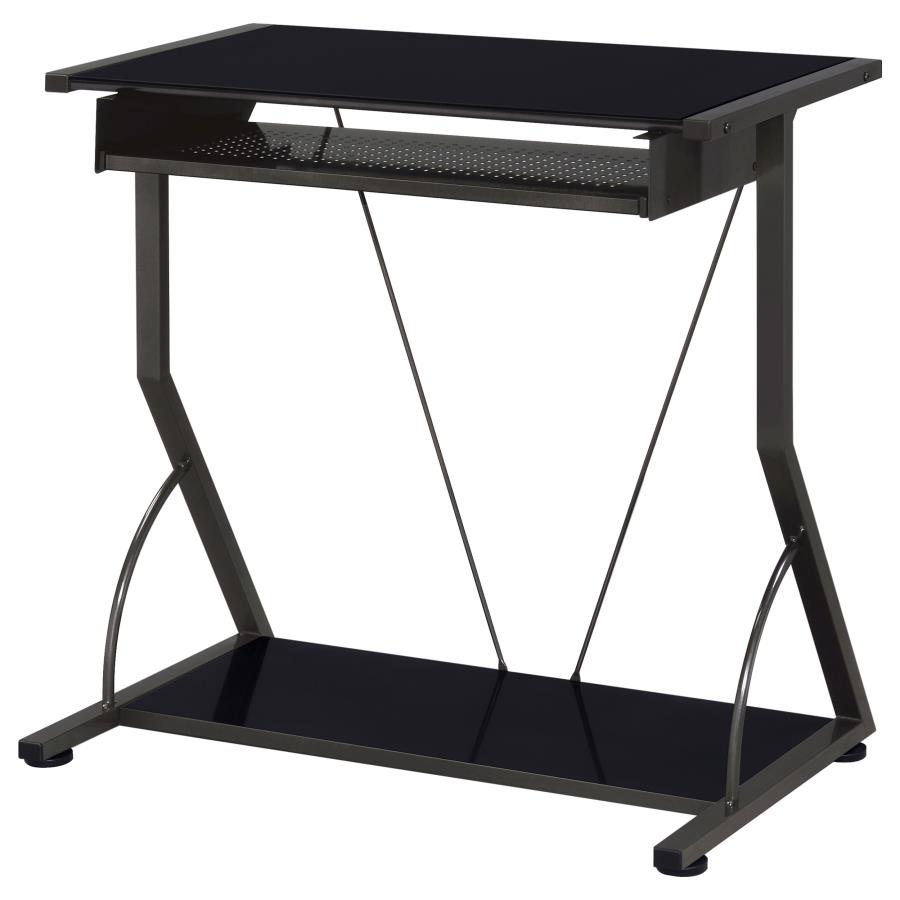 (image for) Alastair 30-inch Computer Desk with Keyboard Tray Black