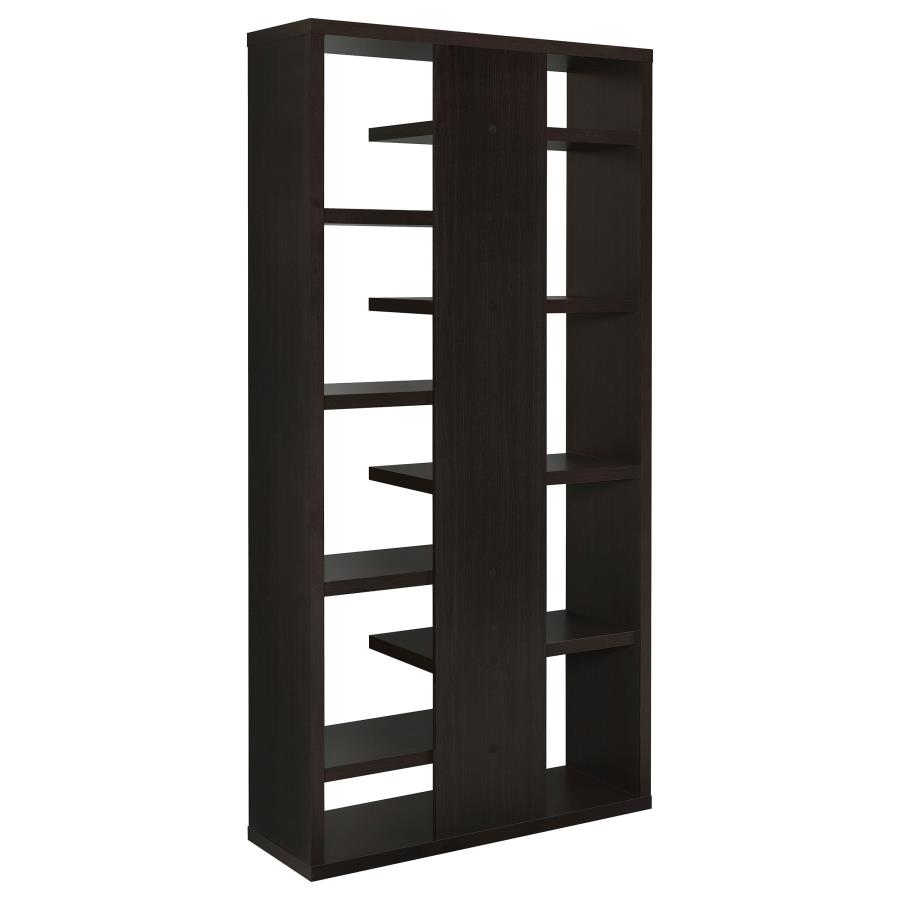 (image for) Altmark 71-inch 8-shelf Open Bookcase Cappuccino