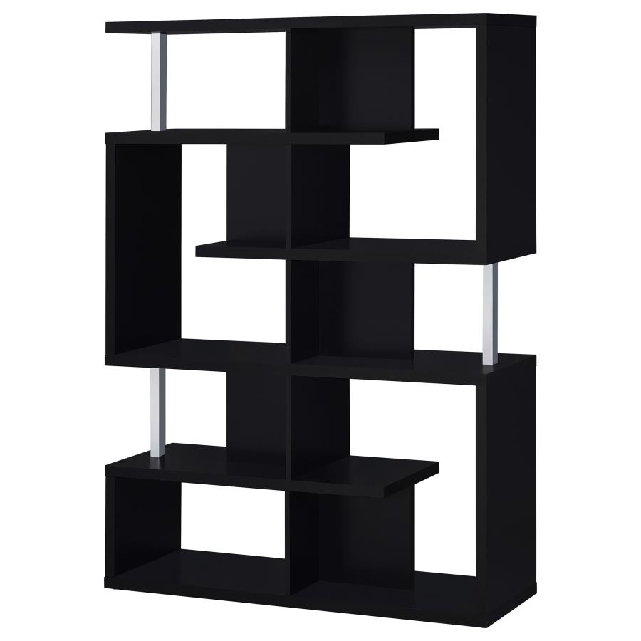 (image for) Hoover 63-inch 5-shelf Bookshelf Black