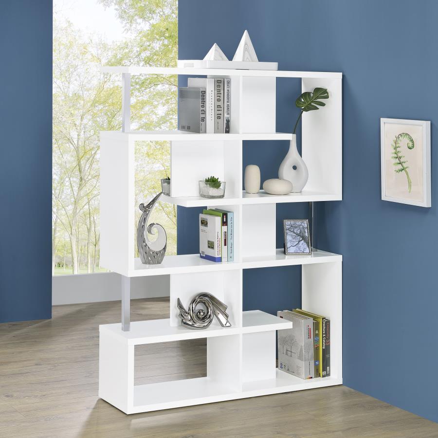 (image for) Hoover 63-inch 5-shelf Bookshelf White