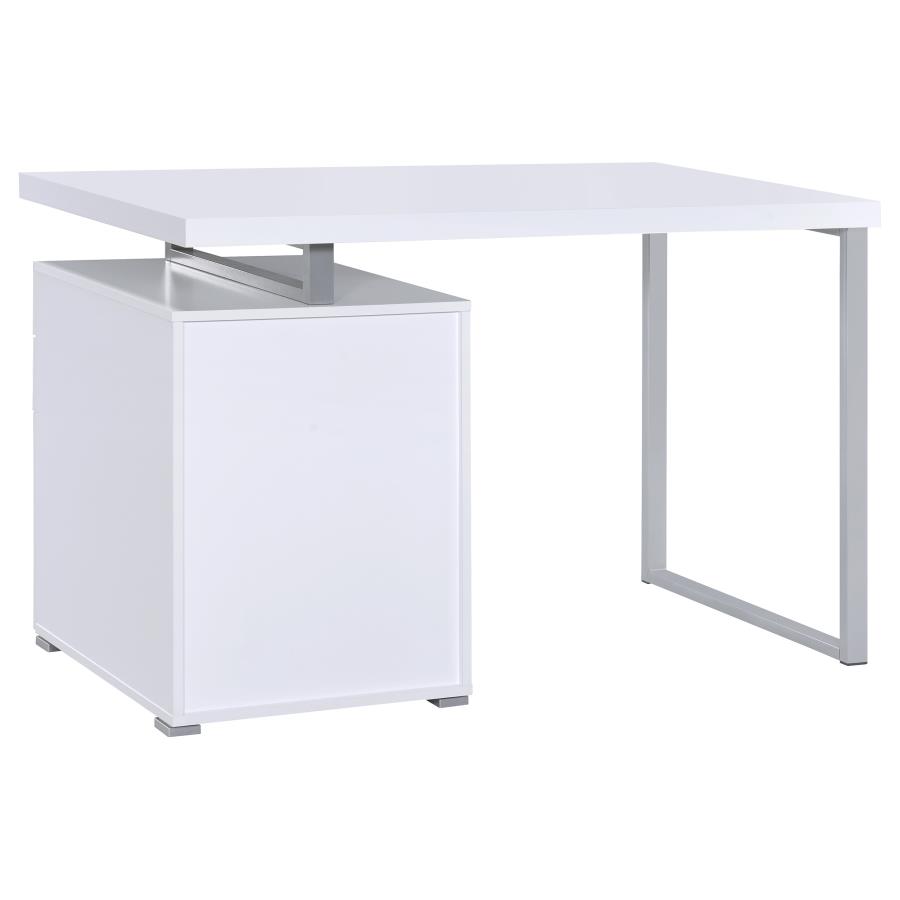 (image for) Brennan 47-inch 3-drawer Office Computer Desk White