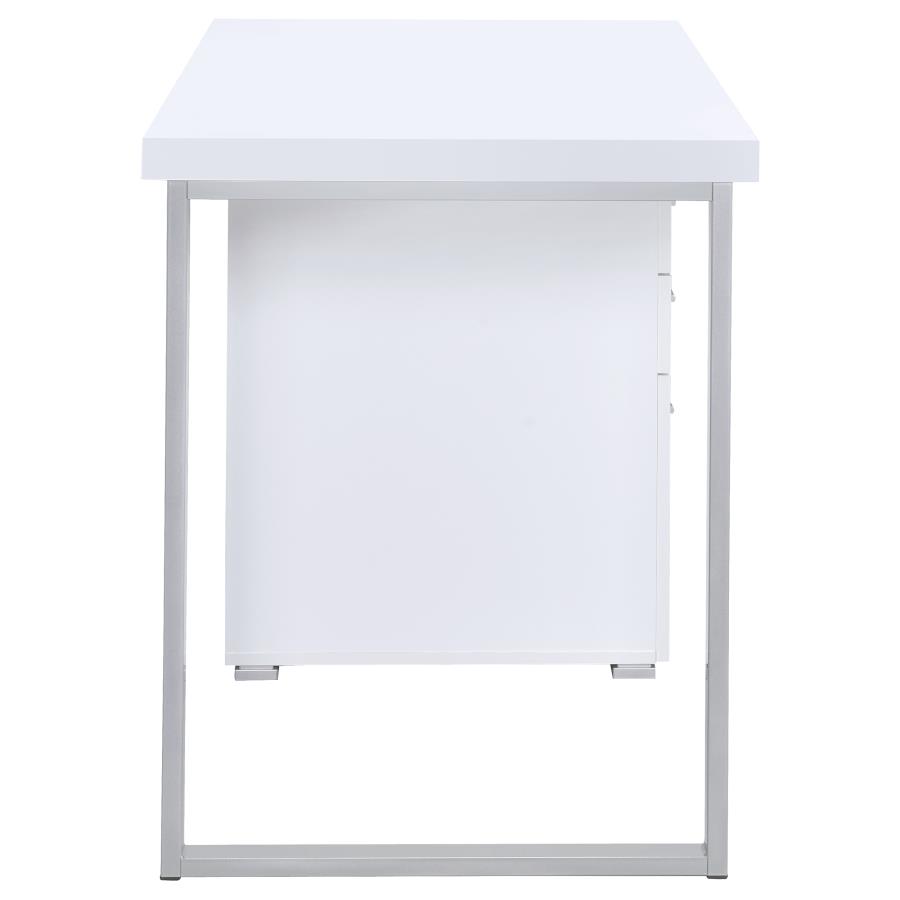 (image for) Brennan 47-inch 3-drawer Office Computer Desk White