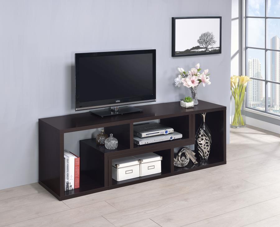 (image for) Velma Multipurpose TV Stand and Bookshelf Cappuccino