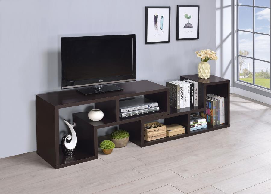 (image for) Velma Multipurpose TV Stand and Bookshelf Cappuccino