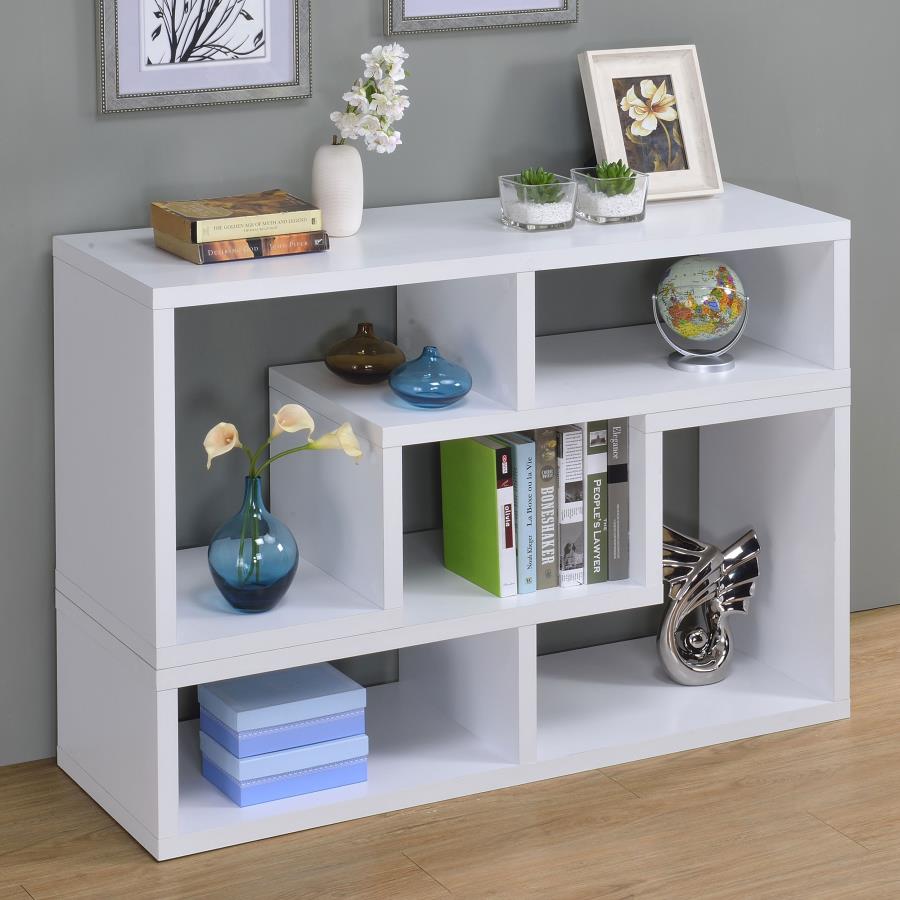 (image for) Velma Multipurpose TV Stand and Bookshelf White