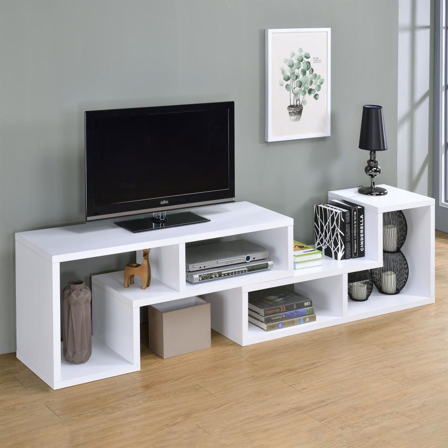 (image for) Velma Multipurpose TV Stand and Bookshelf White