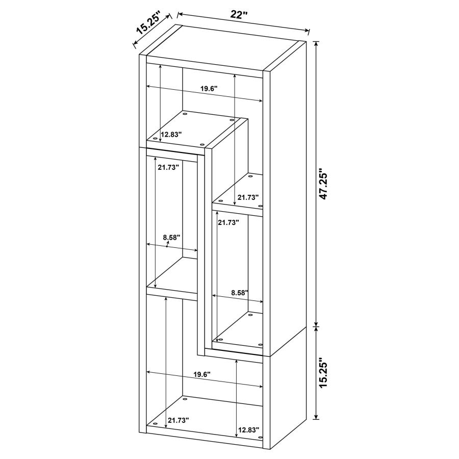 (image for) Velma Multipurpose TV Stand and Bookshelf White