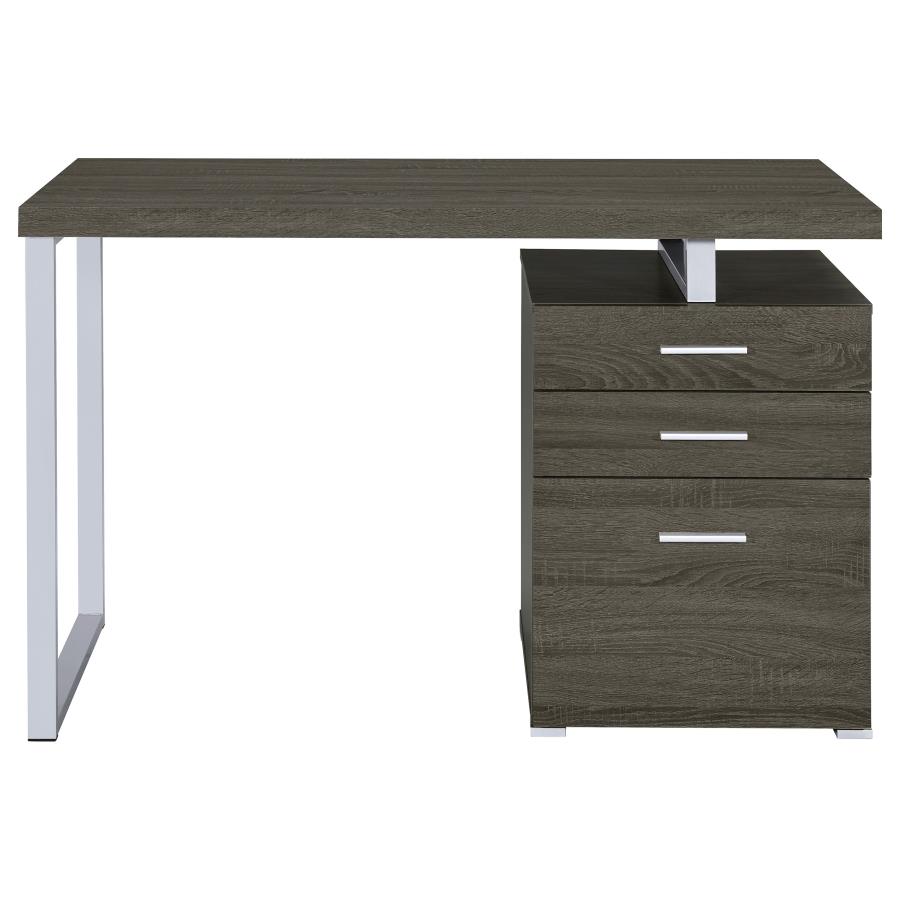 (image for) Brennan 47-inch 3-drawer Office Computer Desk Weathered Grey