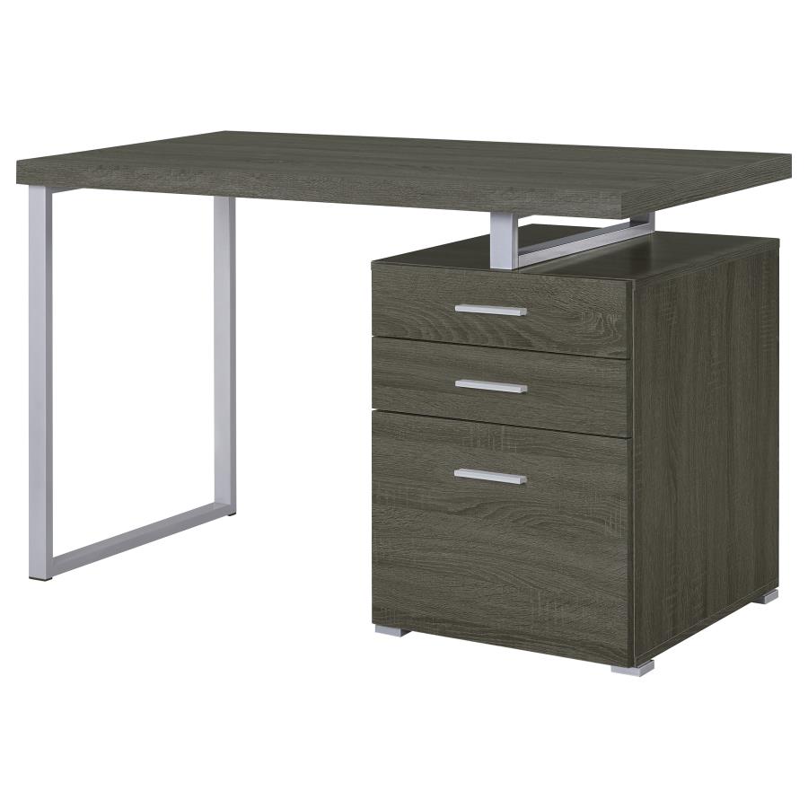 (image for) Brennan 47-inch 3-drawer Office Computer Desk Weathered Grey