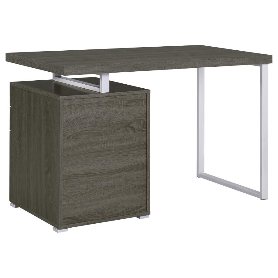 (image for) Brennan 47-inch 3-drawer Office Computer Desk Weathered Grey