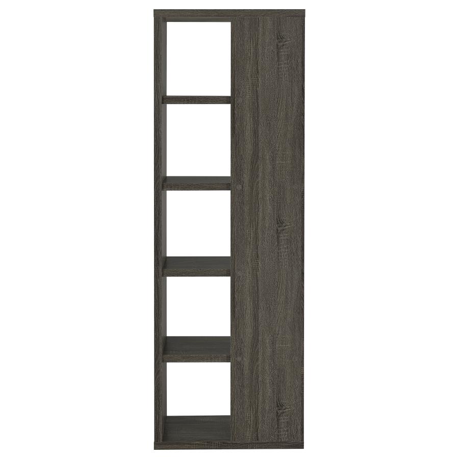 (image for) Harrison 71-inch 5-shelf Bookshelf Weathered Grey