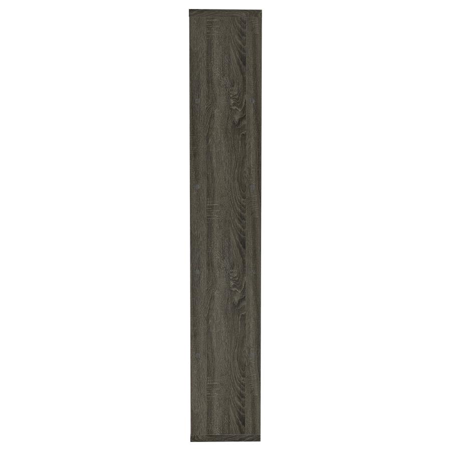 (image for) Harrison 71-inch 5-shelf Bookshelf Weathered Grey