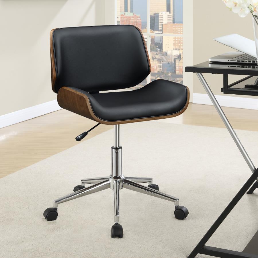 (image for) Addington Upholstered Adjustable Office Desk Chair Black