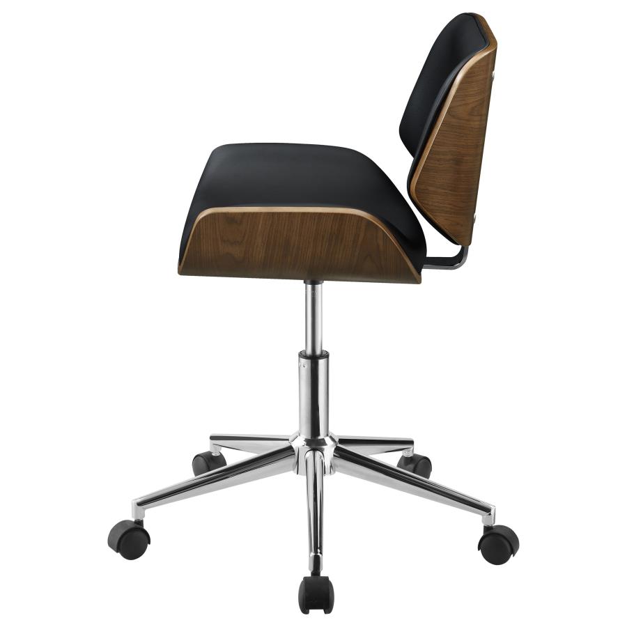 (image for) Addington Upholstered Adjustable Office Desk Chair Black