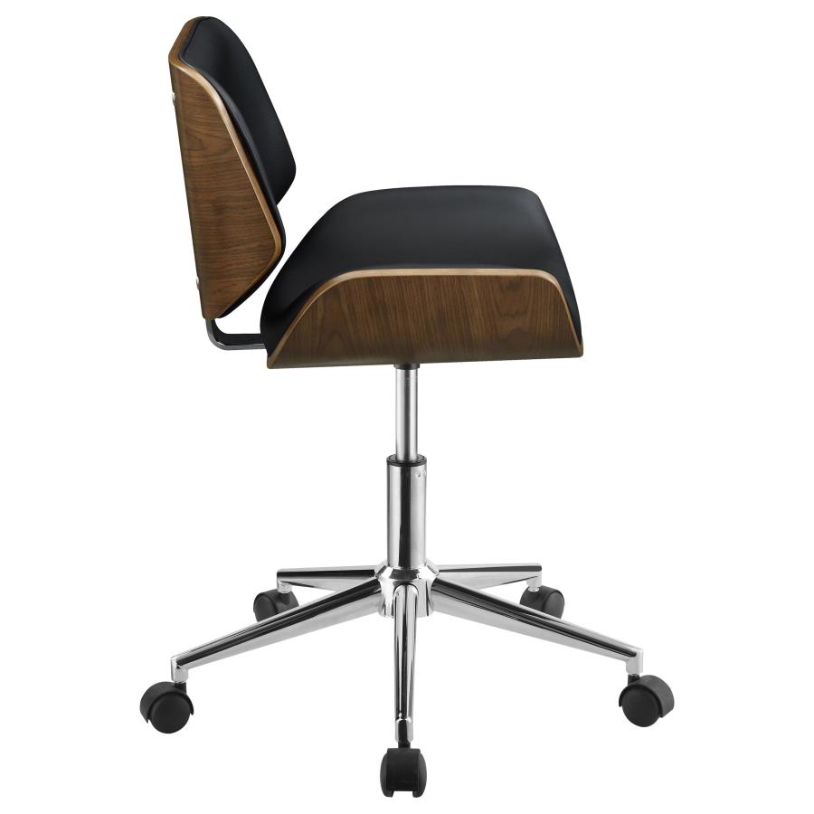 (image for) Addington Upholstered Adjustable Office Desk Chair Black