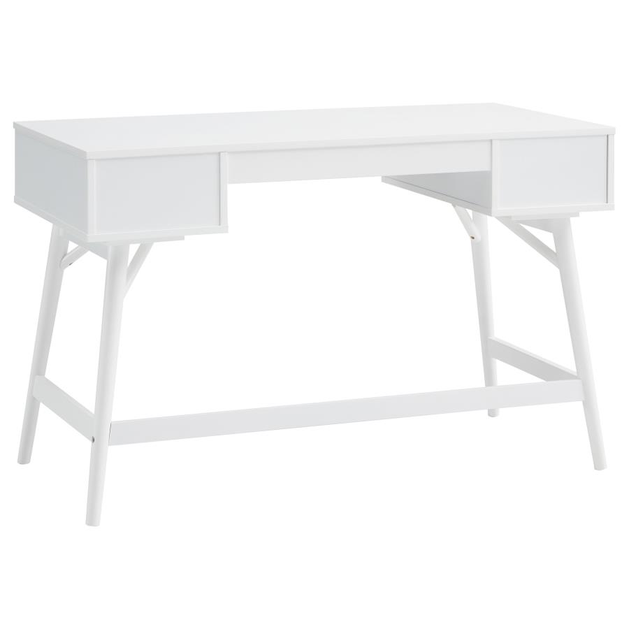 (image for) Mugga 47-inch 3-drawer Wood Writing Desk White