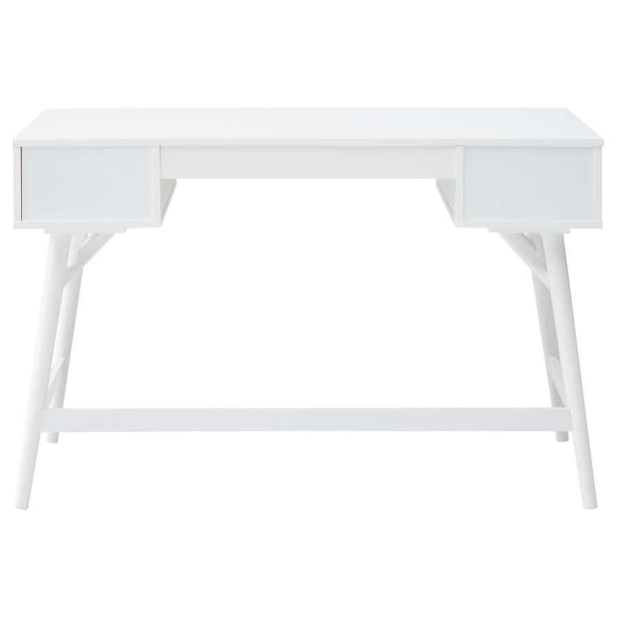 (image for) Mugga 47-inch 3-drawer Wood Writing Desk White