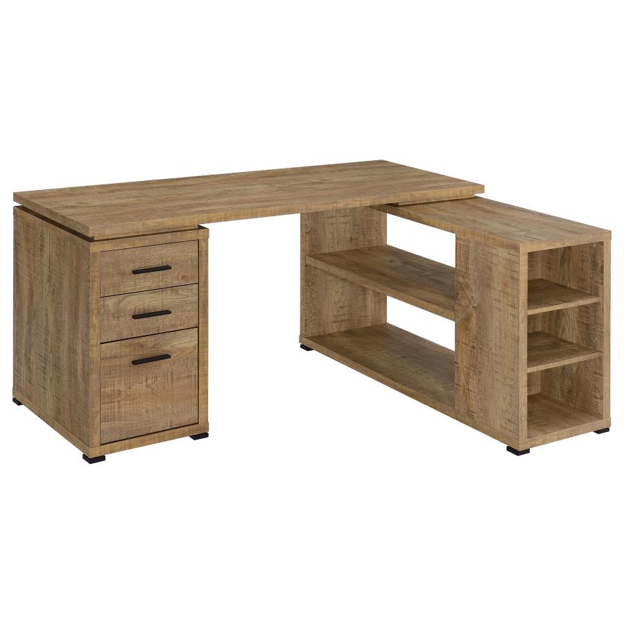 (image for) Yvette 60-inch 3-drawer L-Shape Computer Desk Mango