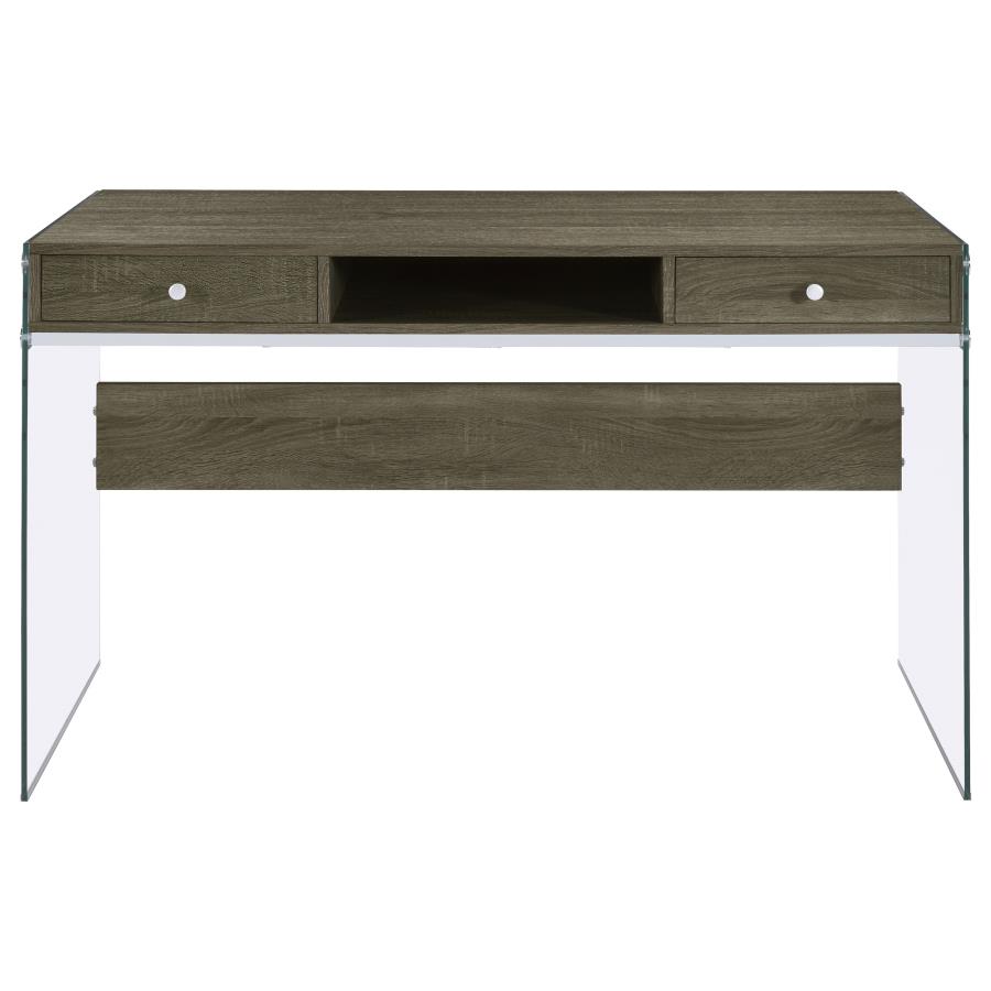 (image for) Dobrev 48-inch 2-drawer Writing Desk Weathered Grey