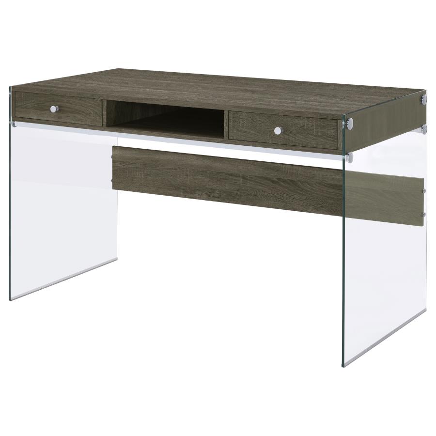 (image for) Dobrev 48-inch 2-drawer Writing Desk Weathered Grey