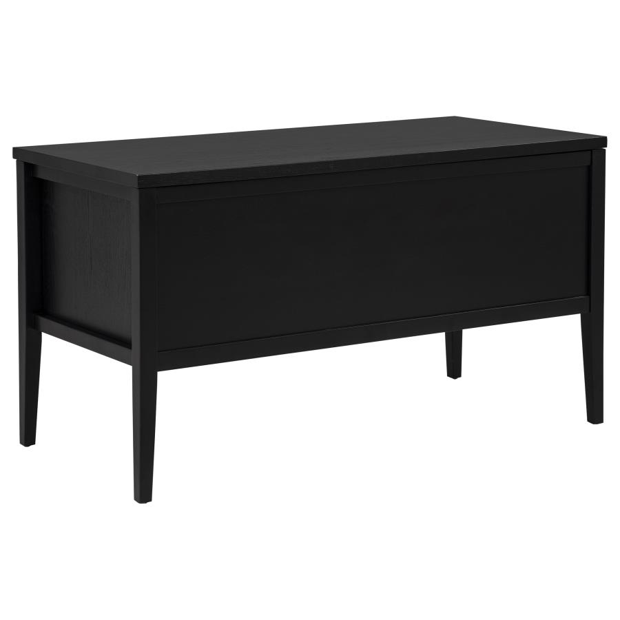 Graham 54-inch 4-drawer Double Pedestal Lift Top Computer Desk Black
