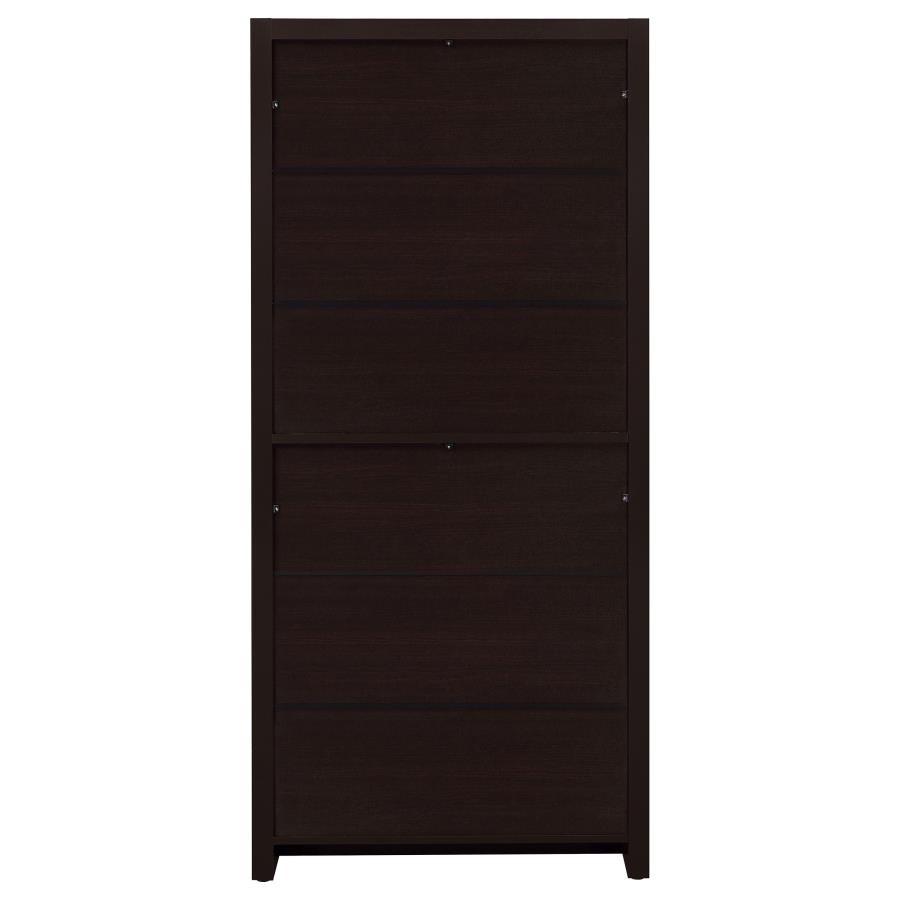 (image for) Skylar 71-inch 5-shelf Bookcase with Drawer Cappuccino