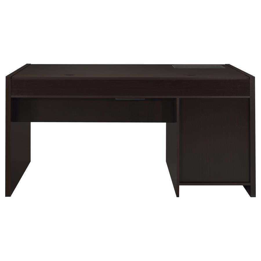 (image for) Halston 60-inch 3-drawer Office Computer Desk Cappuccino