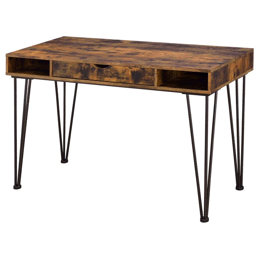 (image for) Olvera 47-inch 1-drawer Writing Desk Rustic Nutmeg