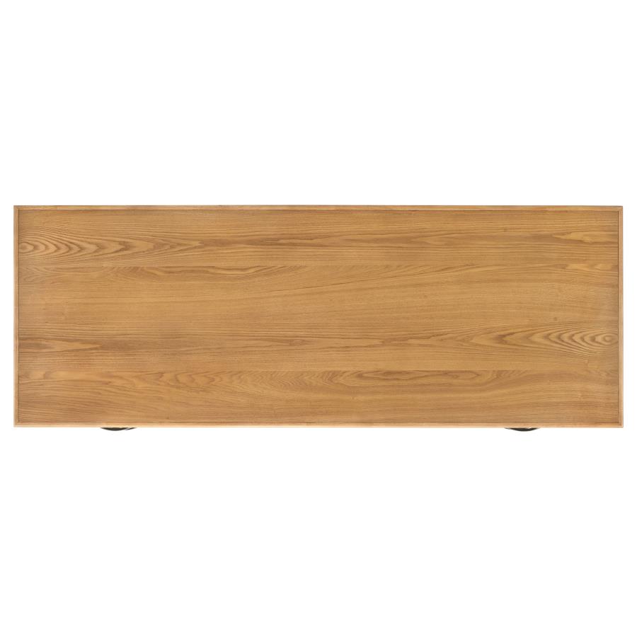 Roldan 69-inch 4-drawer Computer Desk with File Drawer Light Ash
