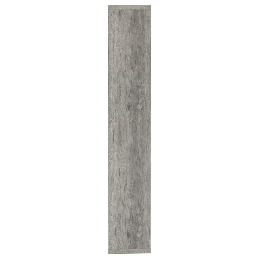 (image for) Theo 71-inch 6-shelf Bookshelf Grey Driftwood