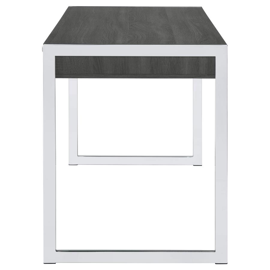 (image for) Wallice 49-inch 2-drawer Writing Desk Weathered Grey