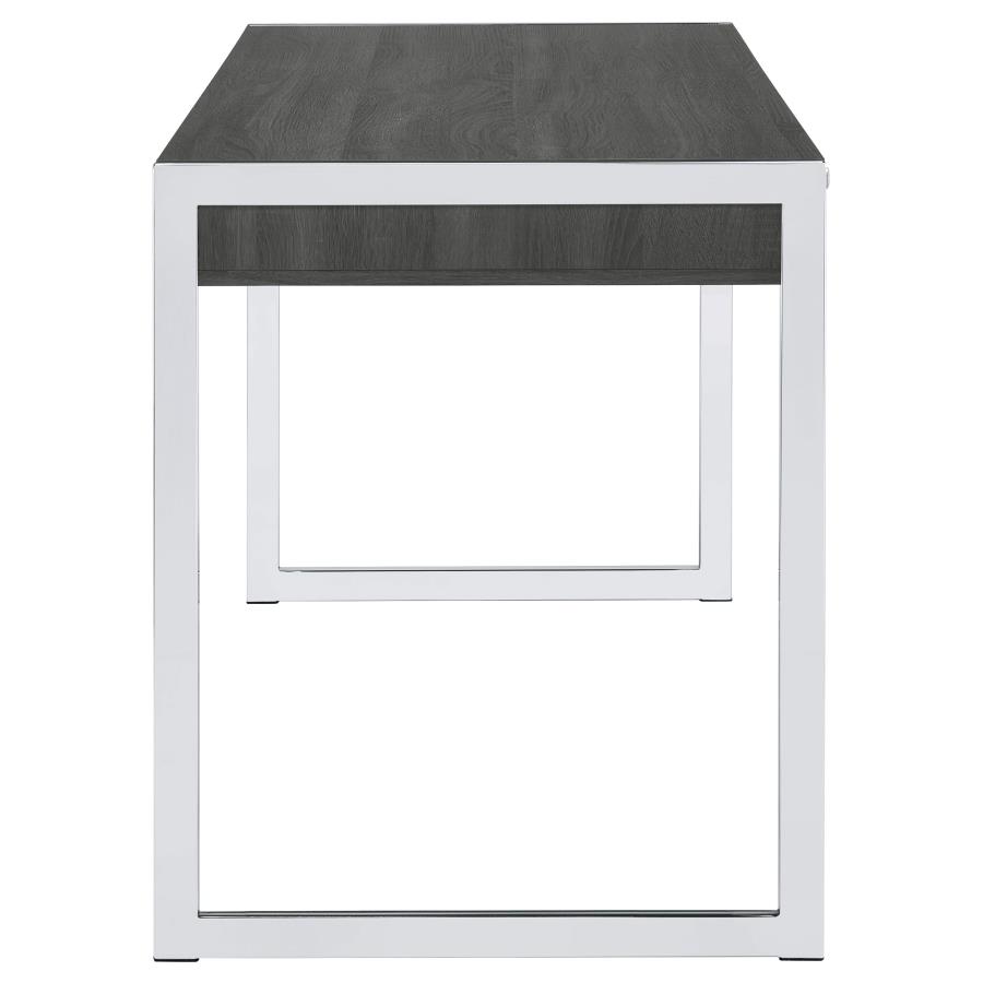 (image for) Wallice 49-inch 2-drawer Writing Desk Weathered Grey