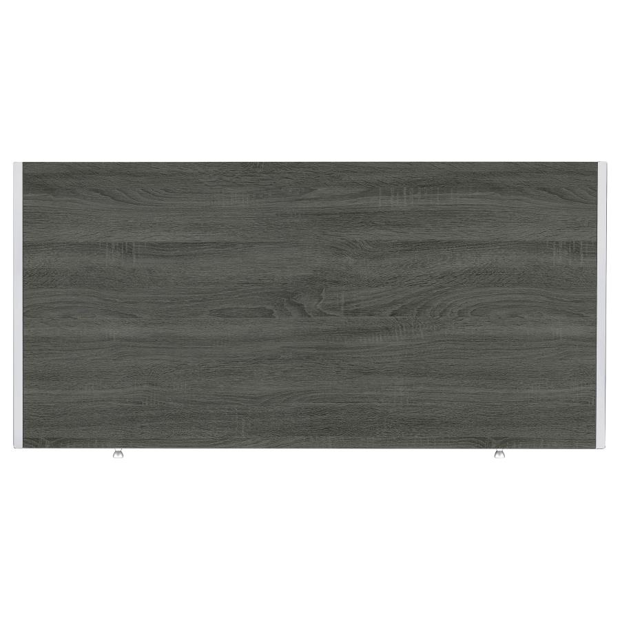 (image for) Wallice 49-inch 2-drawer Writing Desk Weathered Grey