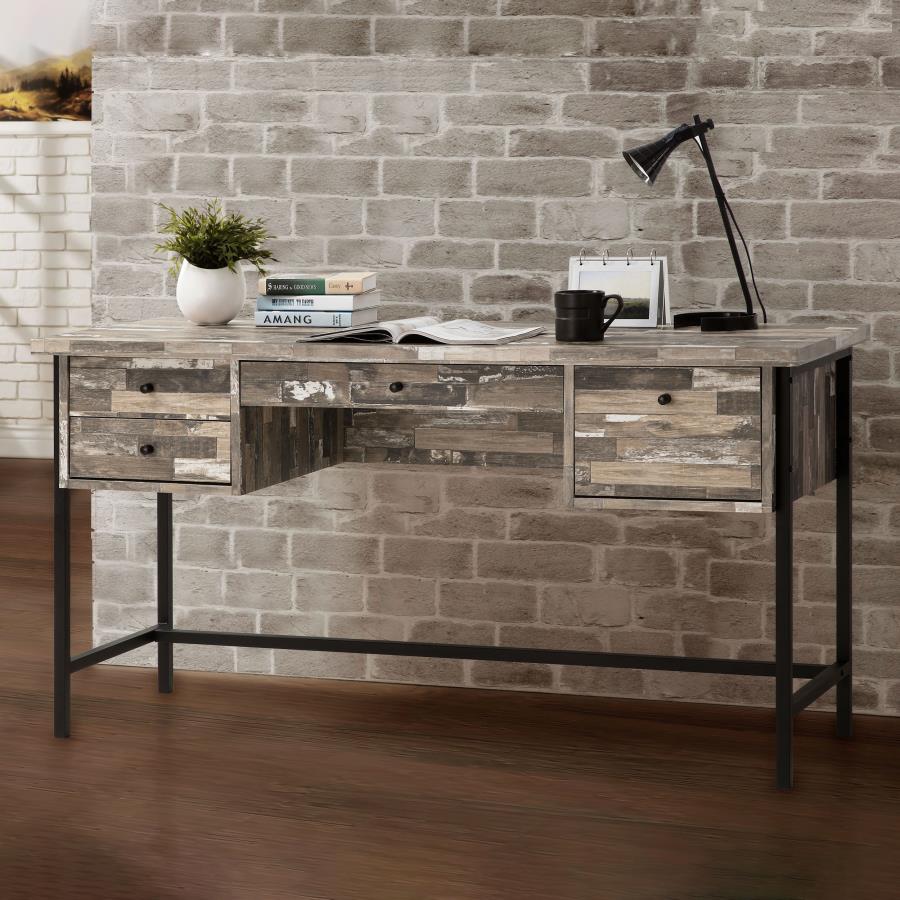 (image for) Kemper 4-drawer Writing Desk Salvaged Cabin