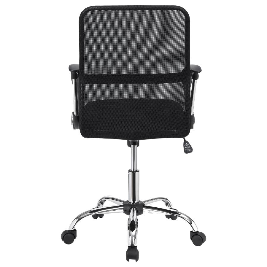 (image for) Gerta Upholstered Adjustable Mesh Office Desk Chair Black