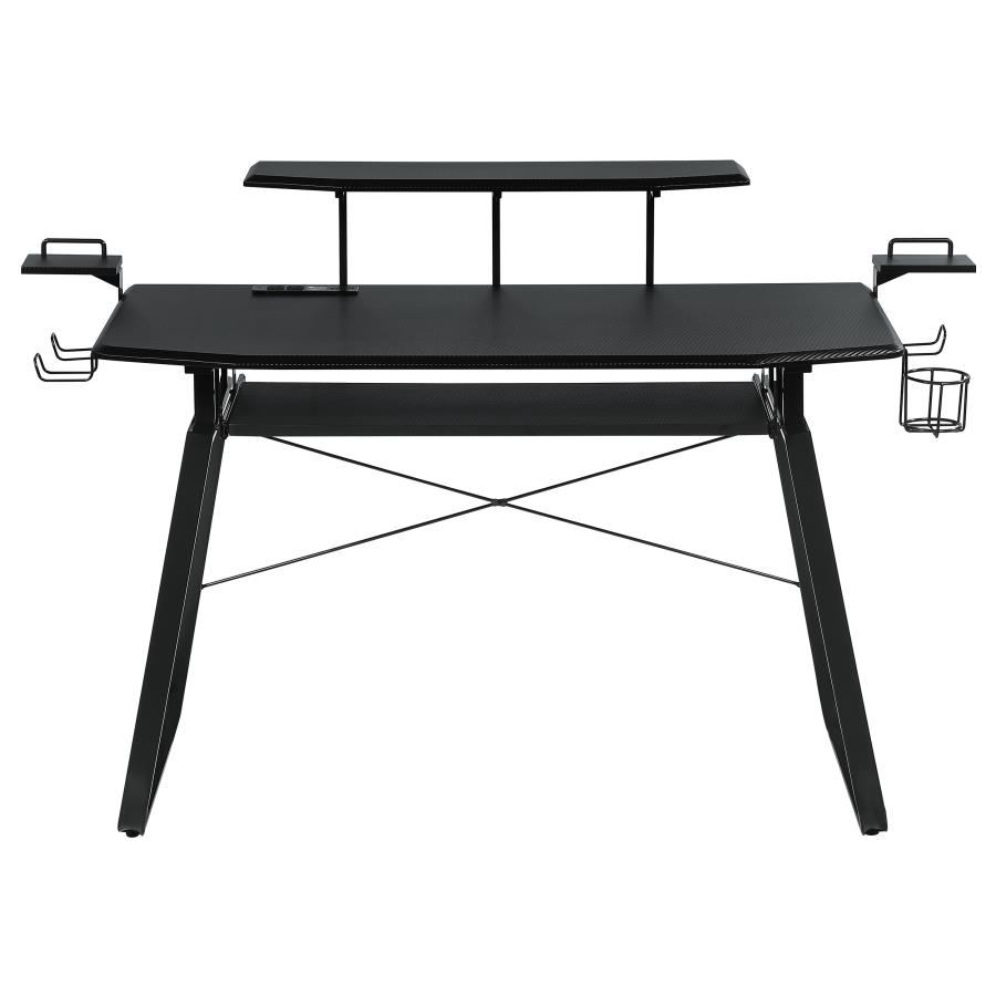 (image for) Alfie 59-inch Computer Gaming Desk with USB Ports Black