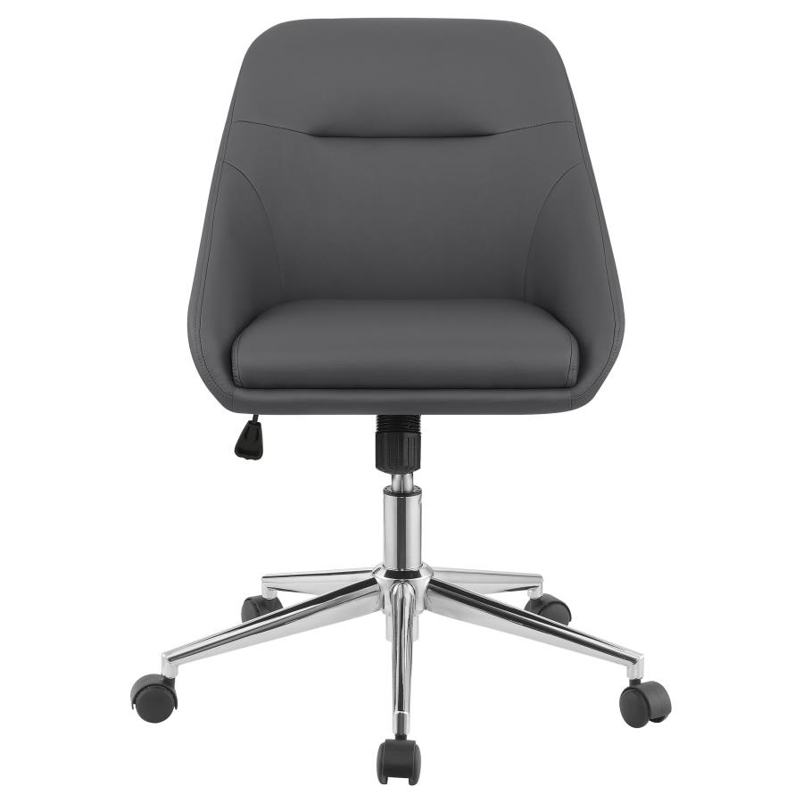 (image for) Jackman Upholstered Adjustable Home Office Desk Chair Grey