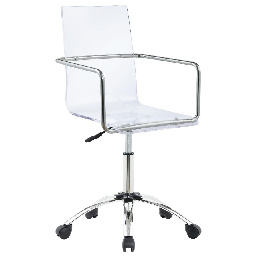 (image for) Amaturo Acrylic Adjustable Home Office Desk Chair Clear